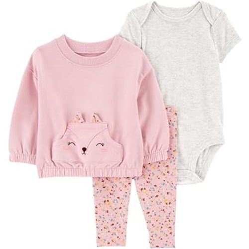Carter's baby-girls 3-piece Layette Set
