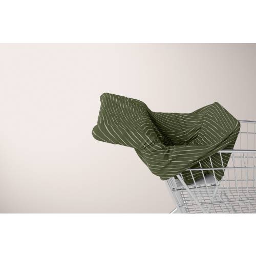 Olive Lines Shopping Cart Cover, Baby Car Seat Cover, Baby Stroller Cover, Olive Green Nursing Cover, Highchair Cover, Baby Shower Gifts