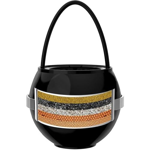 Beati Faucet Bath Filter for Tub - Kinder Water Filter for Bathtub, Hard Water Softener to Remove Lead,Chlorine and Fluoride, Improve Skin, Hair and Nails Condition,Matte Black