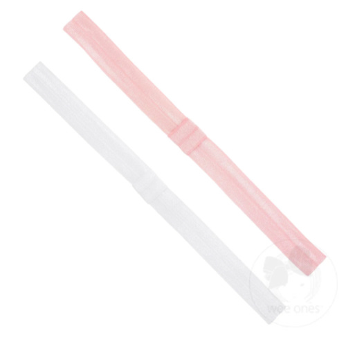 Add-A-Bow Elastic Girls Baby Bands - Two Pack