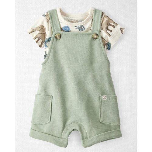 Baby 2-Piece Organic Cotton Shortall Set - Little Planet | Carter's
