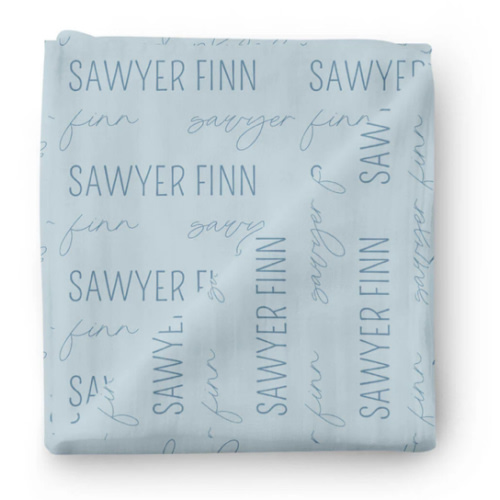 Personalized Baby Name Swaddle Blanket