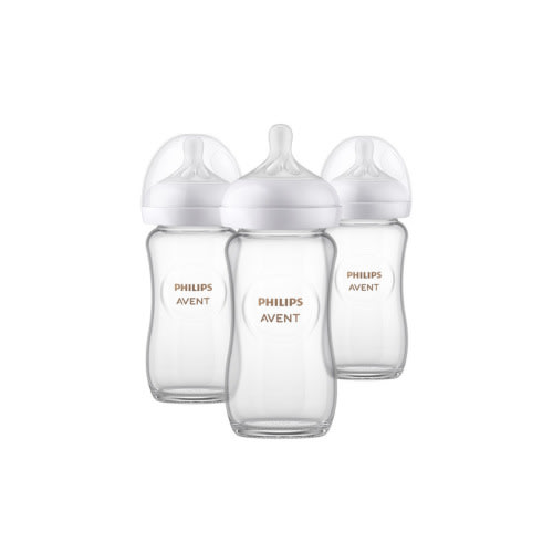 Philips AVENT Glass Natural Baby Bottle With Natural Response Nipple