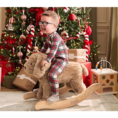 Labradoodle Plush Nursery Rocker