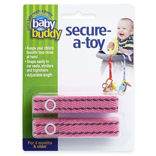 Baby Buddy® 2-Pack Secure-A-Toy in Navy Blue Baby Buddy® 2-Pack Secure-A-Toy in Pink/Brown