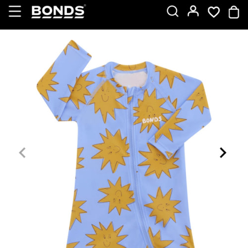 Bonds Swim Long Sleeve Zippy | Baby Swimwear | BWYPA