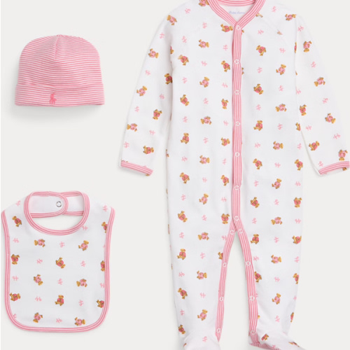 Polo Bear Cotton 3-Piece Gift Set