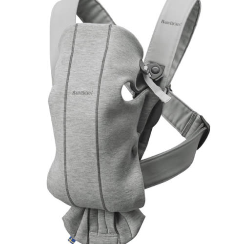 BabyBjörn Baby Carrier Mini, 3D Jersey, Light Gray
