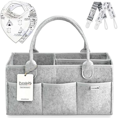 Diaper Caddy Organizer - Gray