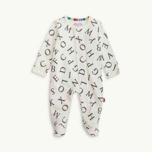 love letters organic cotton magnetic footie – Magnetic Me