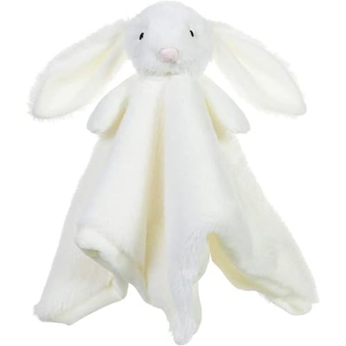 Apricot Lamb Stuffed Animals Cream Bunny Rabbit Security Blanket Infant Nursery Character Blanket Luxury Snuggler Plush Baby Lovey(Cream Bunny)