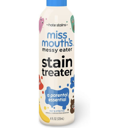 Miss Mouth's Messy Eater Stain Treater Spray - 4oz 2 Pack Stain Remover - Newborn & Baby Essentials - No Dry Cleaning Food, Grease, Coffee Off Laundry, Underwear, Fabric