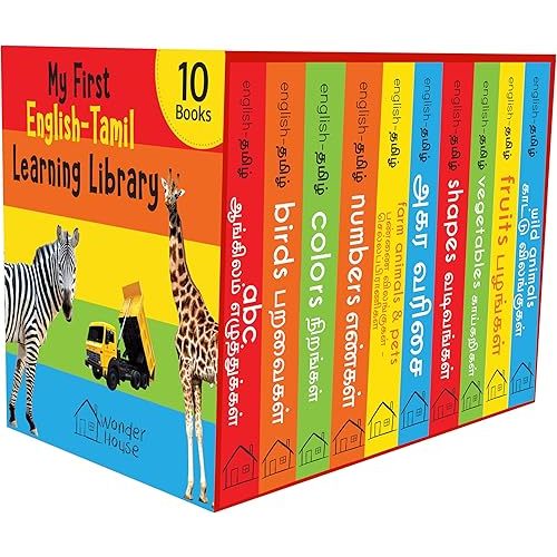 My First English-Tamil Learning Library (Boxset of 10 English Tamil Board Books) (English and Tamil Edition) Board book – March 16, 2021
