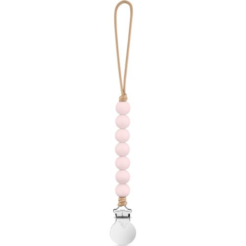 Ryan & Rose Pacifier Clip Georgia - Silicone Pacifier Clip baby boy baby girl binky paci clip baby pacifier holder binkie clip binky clips newborn baby care baby pacifier clip (Pink)