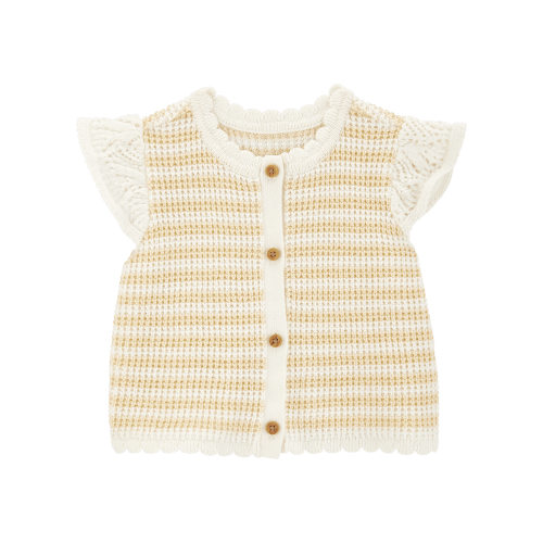 Baby Flutter Sleeve Knit Top - Yellow - OshKosh | Carter's | 6 months