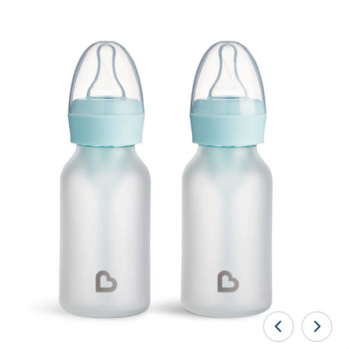 Bond™ Silicone Glass Bottle 4oz or 8oz, 2pk | Munchkin