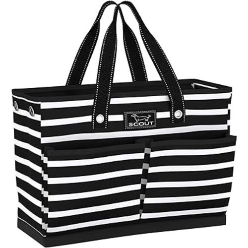 SCOUT BJ Bag - Large, Utility Tote Bag for Women, Nurses, Teachers and Moms with Zipper & 4 Exterior Pockets for Organizing.