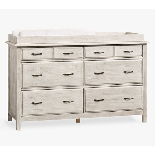Rory Extra Wide Changing Table Dresser & Topper | Pottery Barn Kids