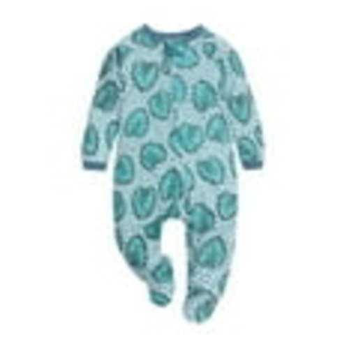 Hinvhai Kids Baby Girls Boys Long Sleeve Jumpsuit Clearance,Casual Classic Zipper Romper Flower Printed Solid Color Round Neck Jumpsuit Cotton Comfortable Rompers Mint Green 3-6 Months