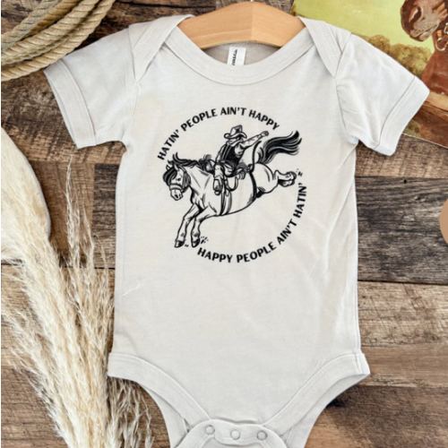 Cowboy Truth- Western Graphic Onesie (Infant)(Ash)
