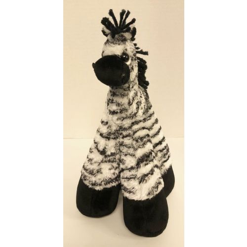 Bestever Funny Feet ZEBRA 12" Plush Black & White Stripes Stuffed Animal
