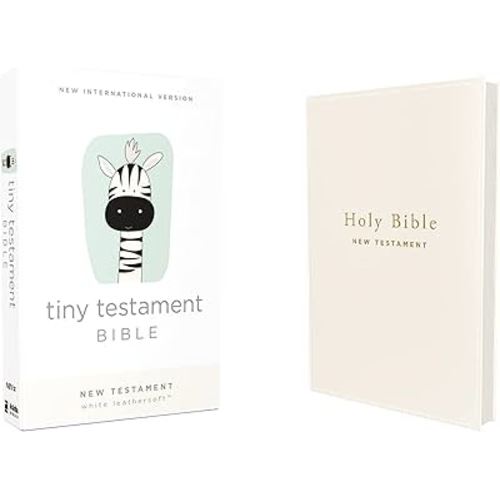 NIV, Tiny Testament Bible, New Testament, Leathersoft, White, Comfort Print