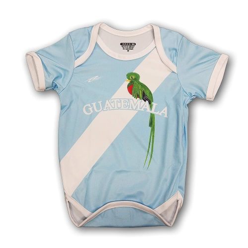 Sports Guatemala Soccer Baby Outfit Onesie Mameluco Blue, White, 6-12 Months