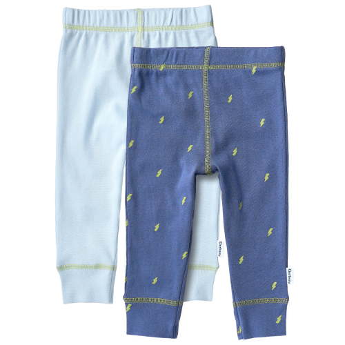 Gerber Baby Boy Cotton Pants, 2-Packs, Sizes Newborn - 12 Months