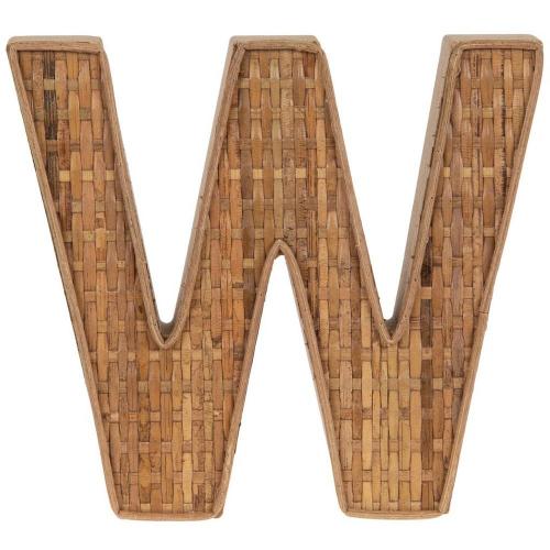 Rattan Alphabet Letter Wall Decor