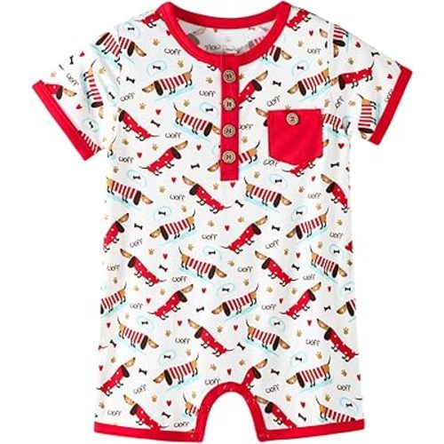 Baby Boy Romper Toddler Boys Short Sleeve Shorts Soft Jumpsuit Outfit Viscose Made from Bamboo