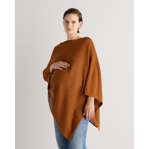 Lightweight Cotton Cashmere Nursing Shawl in Sugar Stone