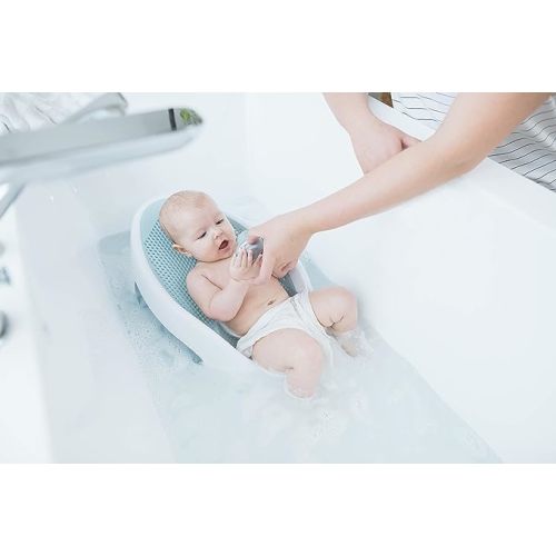 Angelcare Baby Bath Support (Aqua) | Ideal for Babies Less Than 6 Months Old - 1 Count (Pack of 1)