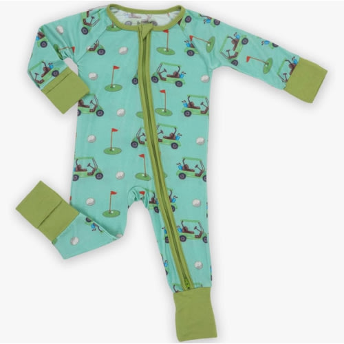 LollyBanks Baby Pajamas, 2-Way Zipper Romper, 95% Viscose Made from Bamboo and 5% Spandex, Baby Sleepers