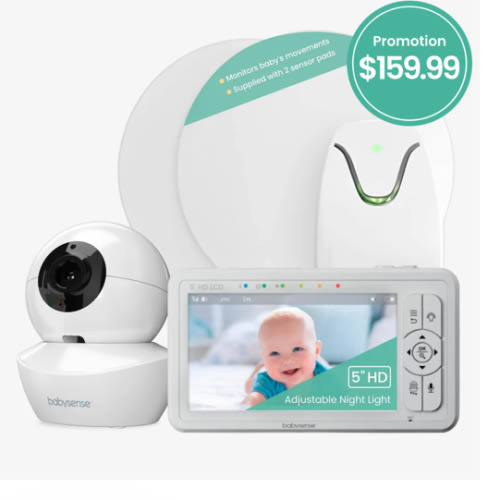 Babysense True Sleep: Best Baby Monitor with Camera & Breathing Movement Monitor