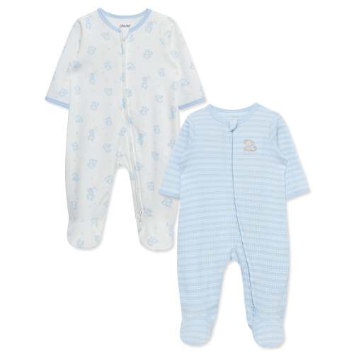 Cuddles 2-Way-Zip Footies (2-Pack)