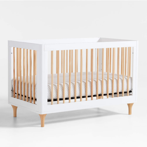 Babyletto Lolly White & Wood 3-in-1 Convertible Crib