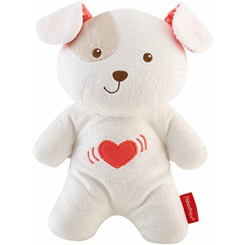 Fisher-Price Plush Dog Baby Toy and Portable Sound Machine with Vibrations for Newborns, Calming Vibrations Cuddle Soother [Amazon Exclusive]
