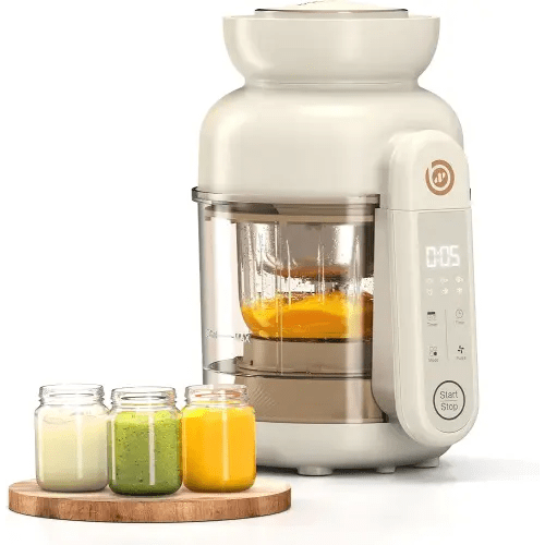 BABYNUTRI Auto Glass Baby Food Maker, Baby Food processor, Blender & Steamer, Baby Steamer and Puree Machine with Auto Cooking & Easy Cleaning, Dishwasher Safe, Cook at Home, Touch Screen Control