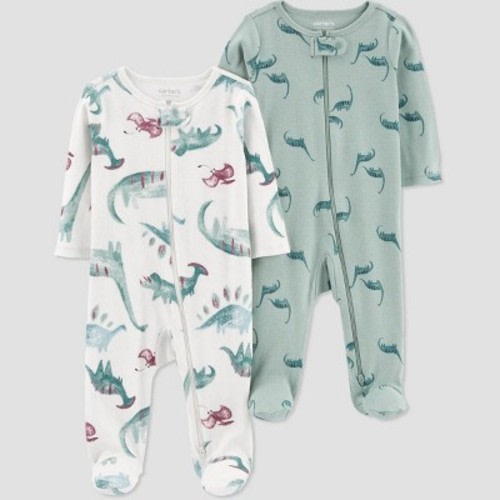 Carter's Just One You® Baby Boys' 2pk Sleep N' Play - Green 9M