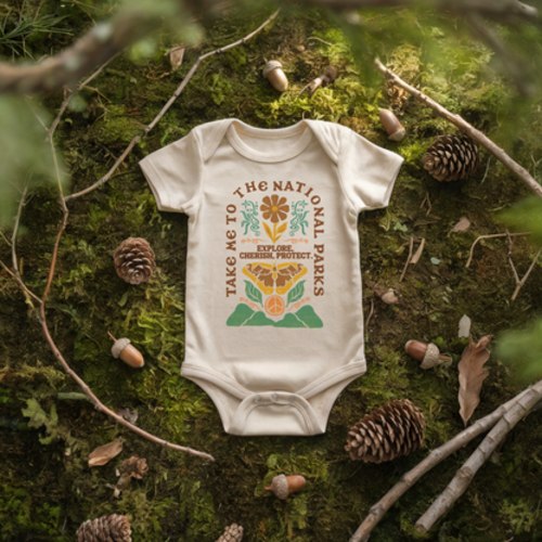 Take Me to the National Parks Baby Onesie