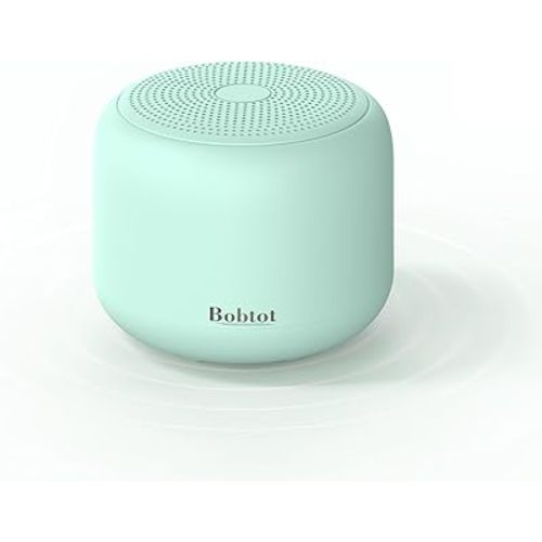 Bobtot Portable Bluetooth Speakers with Strap Easy to Carry, Wireless IPX5 Waterproof Mini Speaker with Loud Stereo Sound, 20 Hours Playtime, Rechargeable Battery, Built-in Microphone, Green
