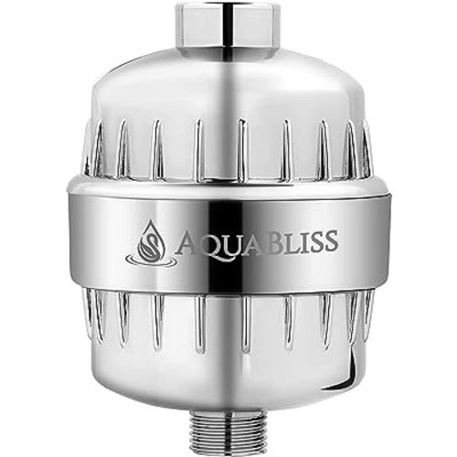 AquaBliss High Output Revitalizing Shower Filter - Reduces Dry Itchy Skin, Dandruff, Eczema, and Dramatically Improves The Condition of Your Skin, Hair and Nails - Chrome (SF100)