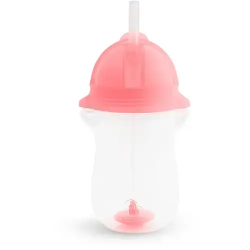 Any Angle™ Click Lock® Weighted Straw Cup, 10oz | Toddler Sippy Cup | Munchkin | Light Pink