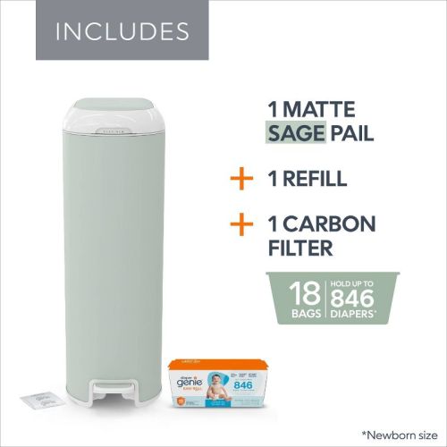 Diaper Genie Platinum Pail -Sage