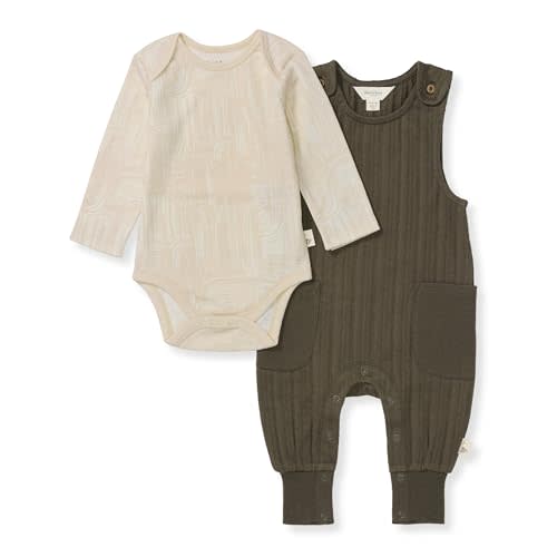 Burt's Bees Baby baby-boys Romper Jumpsuit, 100% Organic Cotton One-piece Short Sleeve Shortall, Long Sleeve Coverall