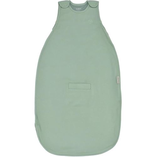 Woolino 4 Season Sleep Sack - Ultimate Merino Wool Sleeping Bag - Two-Way Zipper Adjustable Universal Size Sleep Sack for Baby (2-24 Months) - Aloe