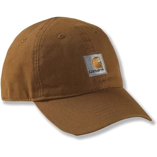 Carhartt unisex baby Hat Baseball Cap, Carhartt Brown, 0-18 Months US