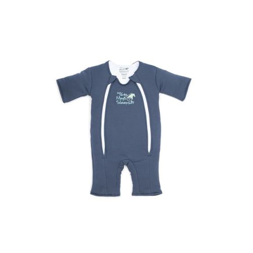 Magic Sleepsuit Baby Merlin's Cotton Baby Swaddle Transition Product - Soft and Cozy Design, Double Zipper for Easy Diaper Changes, Promotes Safe Sleep, 3-6 Months - Navy Blue - Small 12-18lbs
