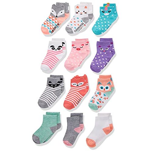 Cherokee Baby Girls' 12 Pack Shorty Ankle Socks