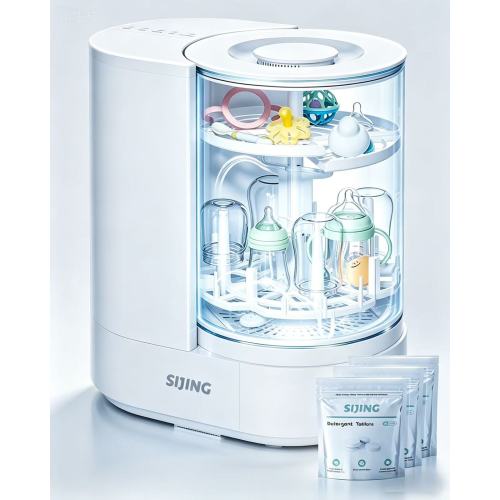 SIJING Glass Chamber Baby Bottle Washer & Sterilizer & Dryer